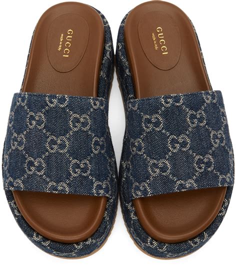 gucci blue sandles|Gucci unisex sandals.